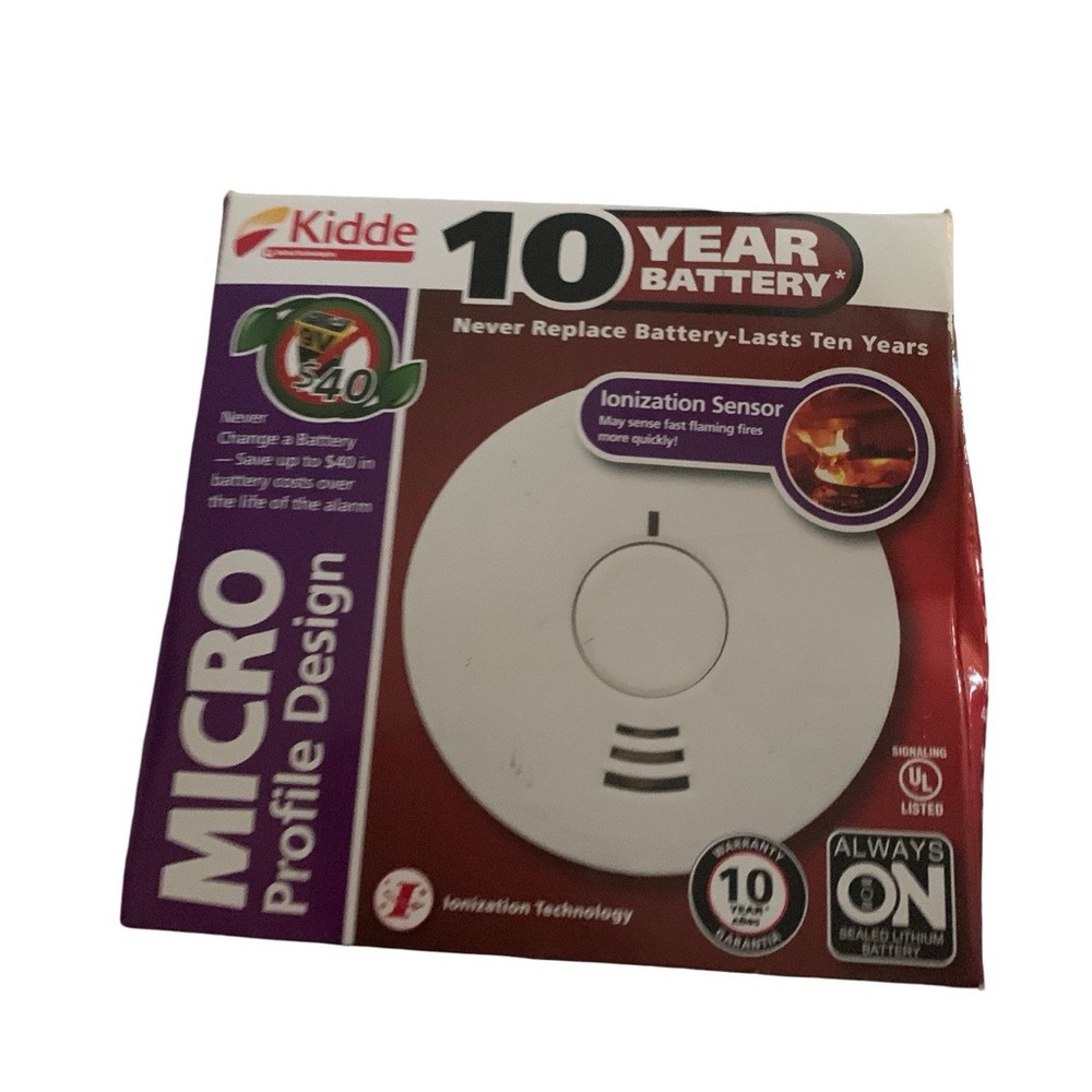 NEW in box Kidde MICRO i1040 smoke detector alarm 10 YEAR battery - ionization‎
